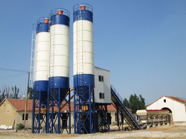 HZS60小型(xing)商品混凝土攪(jiao)拌站